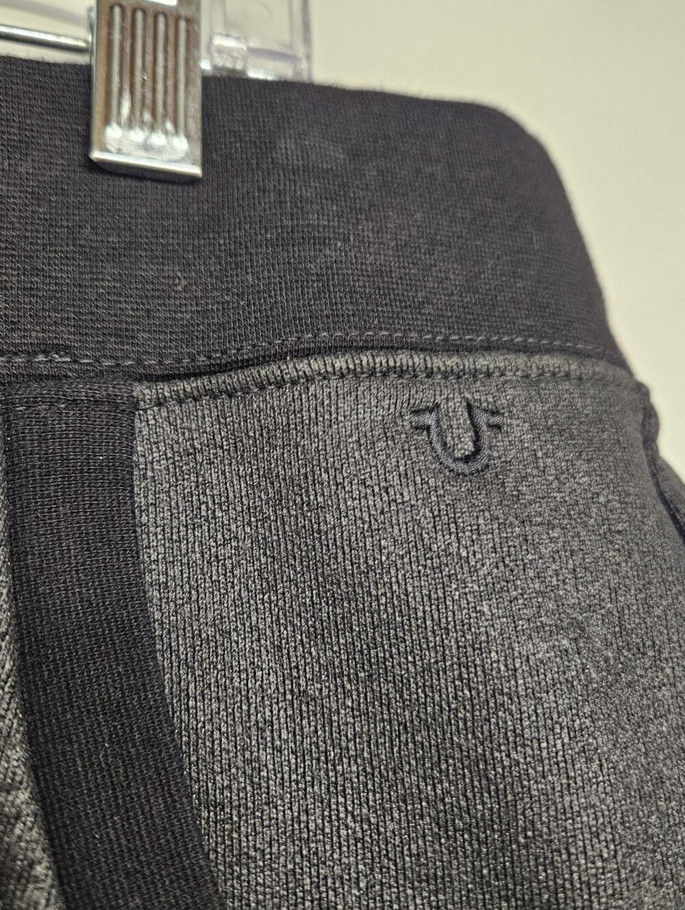 TRUE RELIGION MENS BLACK MOTO JOGGER PANT SIZE MEDIUM - Picture 2 of 11